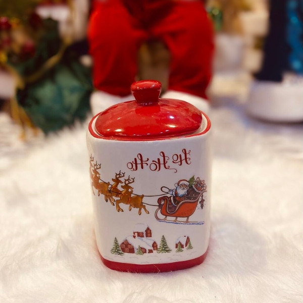 Sugar Jar Santa Claus Decoration